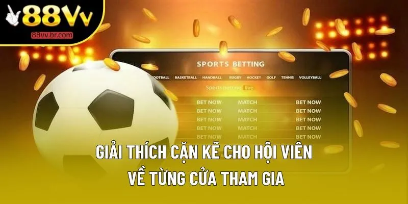 Giải thích cặn kẽ cho hội viên về từng cửa tham gia Giải thích cặn kẽ cho hội viên về từng cửa tham gia